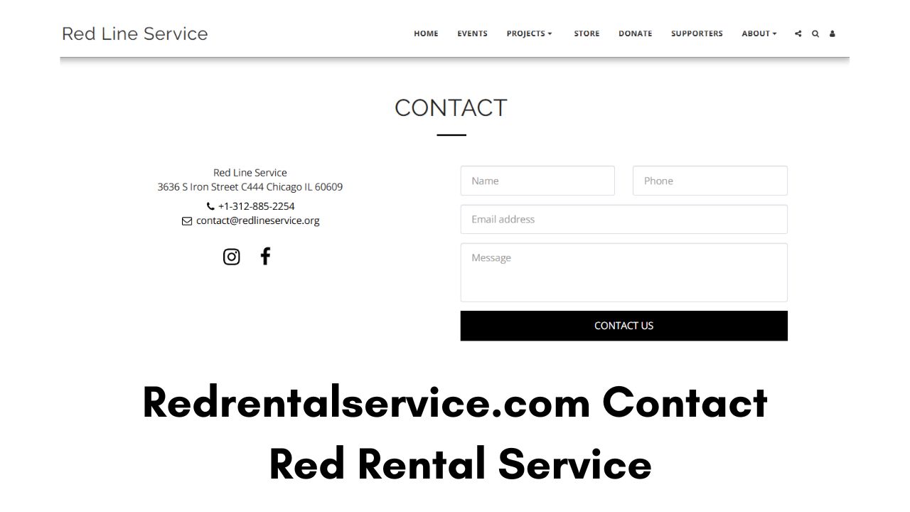 Redrentalservice.com Contact - Red Rental Service